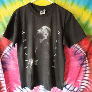 Shaka Wear Nipsey Hustle Black Graphic Tee - Size M